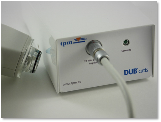 DUB cutis (22 MHz) demonstration device